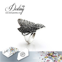 Destiny Jewellery Crystal From Swarovski Ring Butterfly Ring